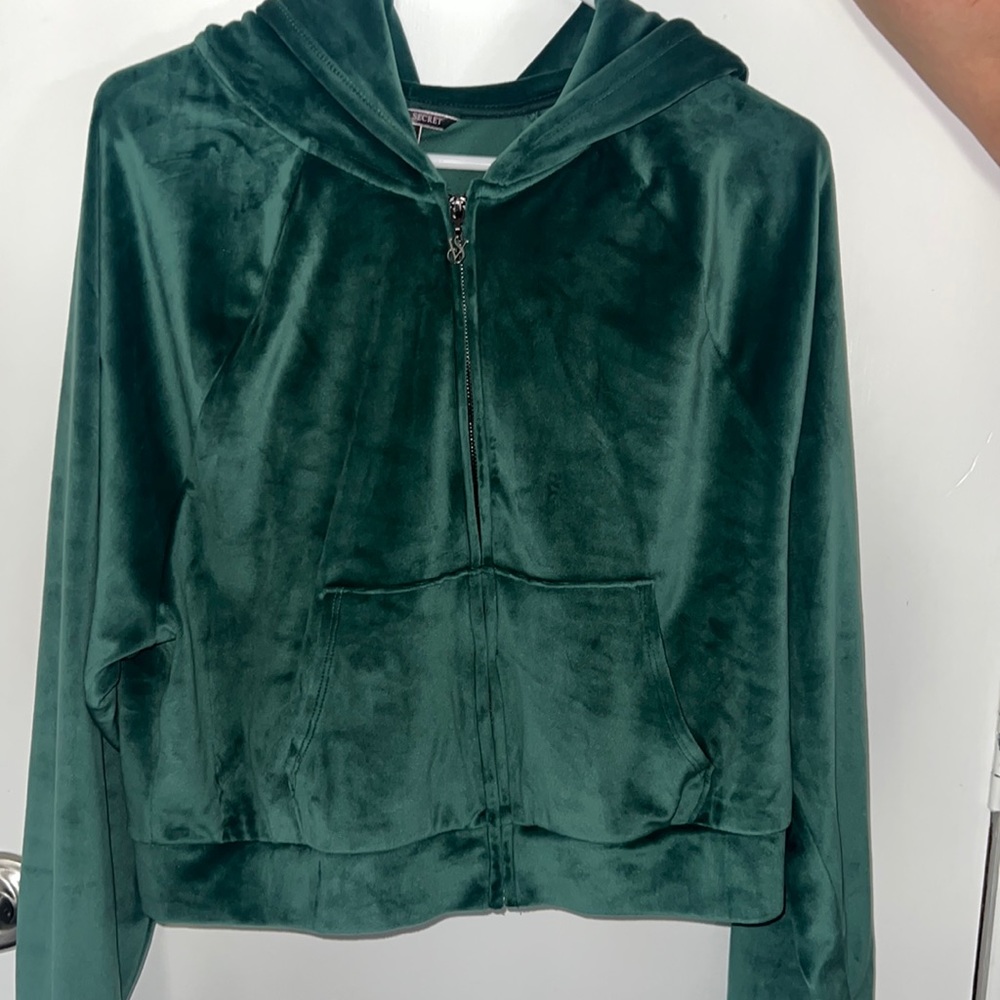 Victoria secret emerald color zip up